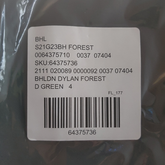 BHLDN Dylan Forest Green Dress Size 4 - Picture 4 of 6